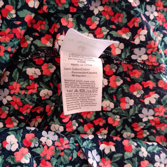 LIBERTY X J. CREW Sarah Floral Slim Perfect Shirt 4 - Picture 6 of 6